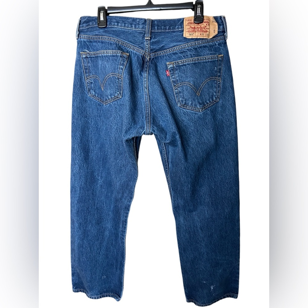 Vintage Levis 501 WPL-423 Straight Leg Jeans Button Fly Size 36x30 Men’s - Picture 2 of 12